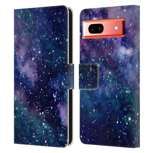 Cosmo18 Space Milky Way Leather Book Wallet Case Cover For Google Pixel 7a