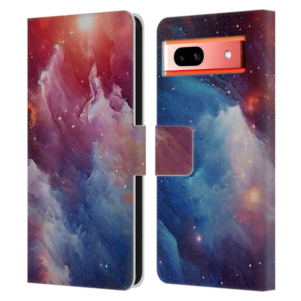 Cosmo18 Space Mysterious Space Leather Book Wallet Case Cover For Google Pixel 7a