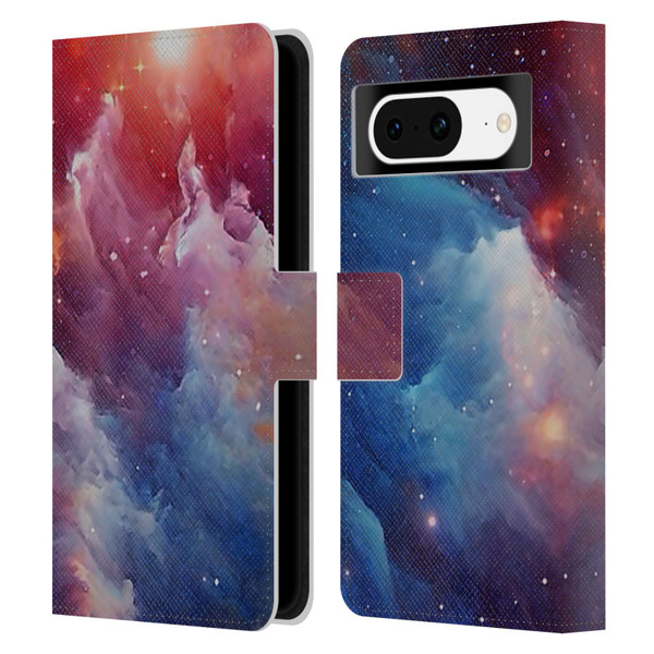 Cosmo18 Space Mysterious Space Leather Book Wallet Case Cover For Google Pixel 8