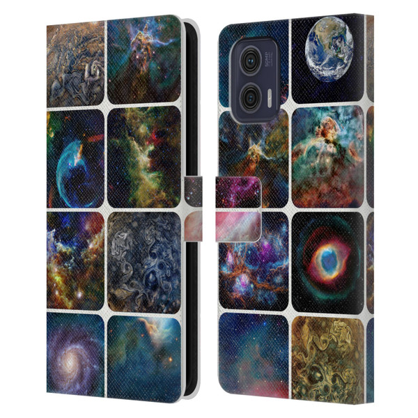 Cosmo18 Space The Amazing Universe Leather Book Wallet Case Cover For Motorola Moto G73 5G