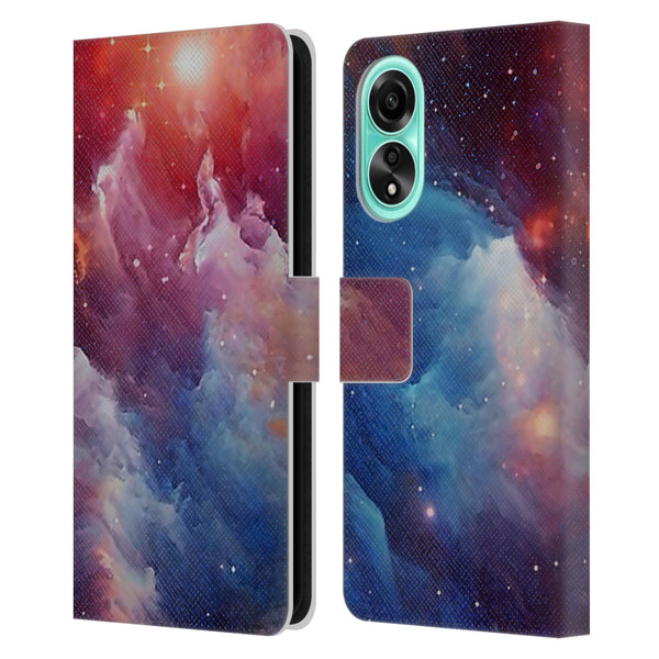 Cosmo18 Space Mysterious Space Leather Book Wallet Case Cover For OPPO A78 4G