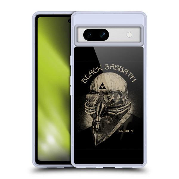 Black Sabbath Key Art US Tour 78 Soft Gel Case for Google Pixel 7a
