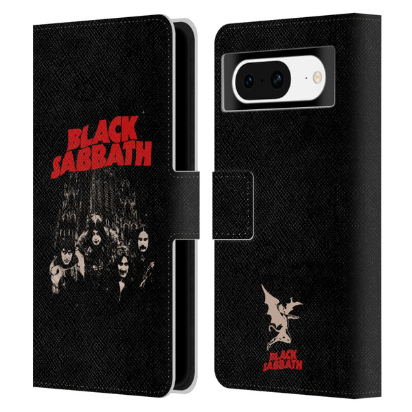 Black Sabbath Key Art Red Logo Leather Book Wallet Case Cover For Google Pixel 8
