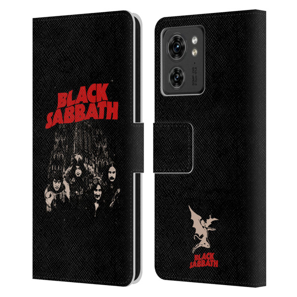 Black Sabbath Key Art Red Logo Leather Book Wallet Case Cover For Motorola Moto Edge 40