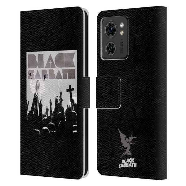 Black Sabbath Key Art Victory Leather Book Wallet Case Cover For Motorola Moto Edge 40