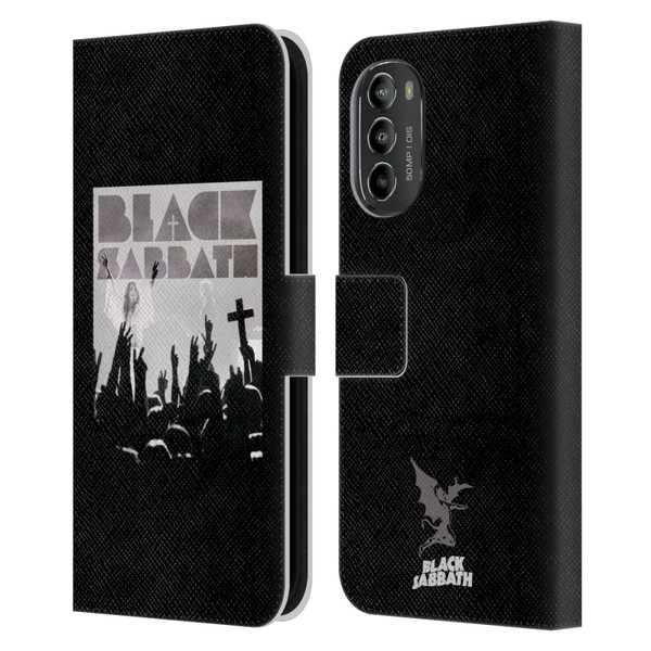 Black Sabbath Key Art Victory Leather Book Wallet Case Cover For Motorola Moto G82 5G