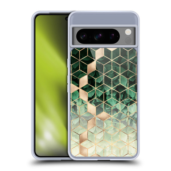 Elisabeth Fredriksson Sparkles Leaves And Cubes Soft Gel Case for Google Pixel 8 Pro