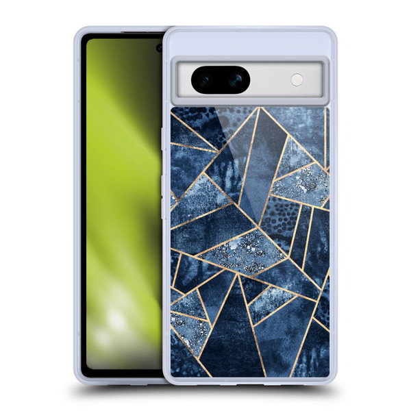 Elisabeth Fredriksson Stone Collection Blue Soft Gel Case for Google Pixel 7a