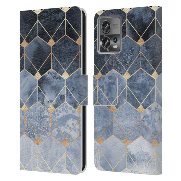 Elisabeth Fredriksson Sparkles Hexagons And Diamonds Leather Book Wallet Case Cover For Motorola Moto Edge 30 Fusion