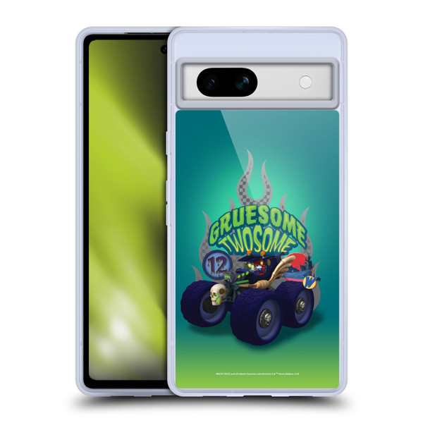 Wacky Races 2016 Graphics Gruesome Twosome Soft Gel Case for Google Pixel 7a