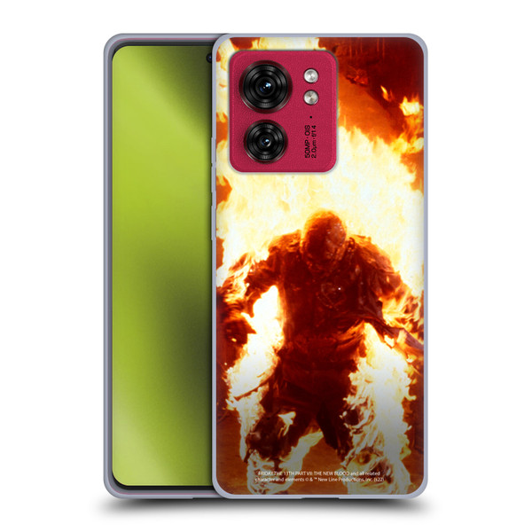 Friday the 13th Part VII The New Blood Graphics Jason Voorhees On Fire Soft Gel Case for Motorola Moto Edge 40