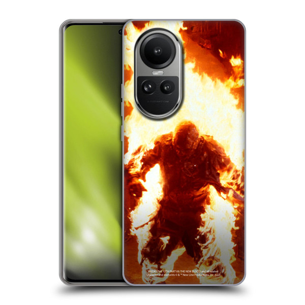 Friday the 13th Part VII The New Blood Graphics Jason Voorhees On Fire Soft Gel Case for OPPO Reno10 5G / Reno10 Pro 5G