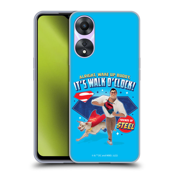 DC League Of Super Pets Graphics It's Walk O' Clock Soft Gel Case for OPPO A78 5G