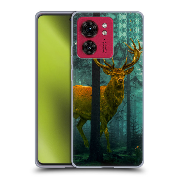 Dave Loblaw Animals Giant Forest Deer Soft Gel Case for Motorola Moto Edge 40