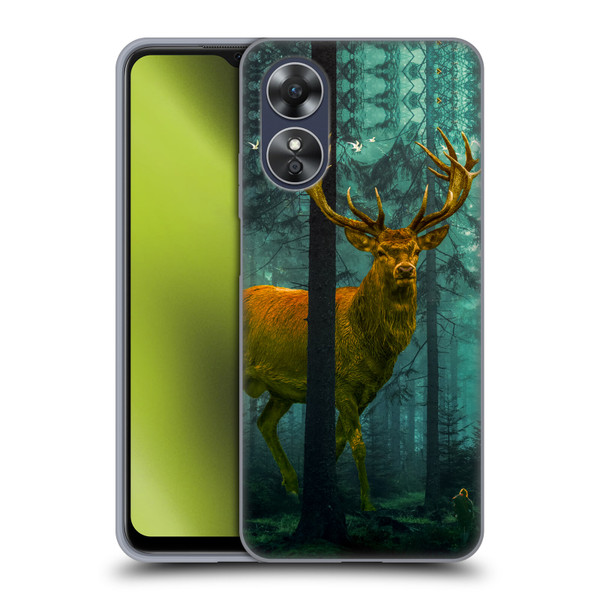 Dave Loblaw Animals Giant Forest Deer Soft Gel Case for OPPO A17