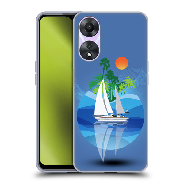 Dave Loblaw Contemporary Art Tropical Waters Soft Gel Case for OPPO A78 4G