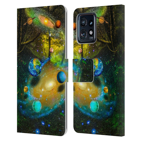 Dave Loblaw Sci-Fi And Surreal Universal Forest Leather Book Wallet Case Cover For Motorola Moto Edge 40 Pro