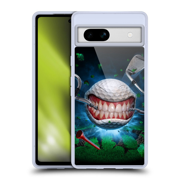 Tom Wood Monsters Golf Ball Soft Gel Case for Google Pixel 7a
