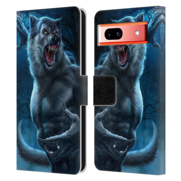 Tom Wood Horror Werewolf Leather Book Wallet Case Cover For Google Pixel 7a