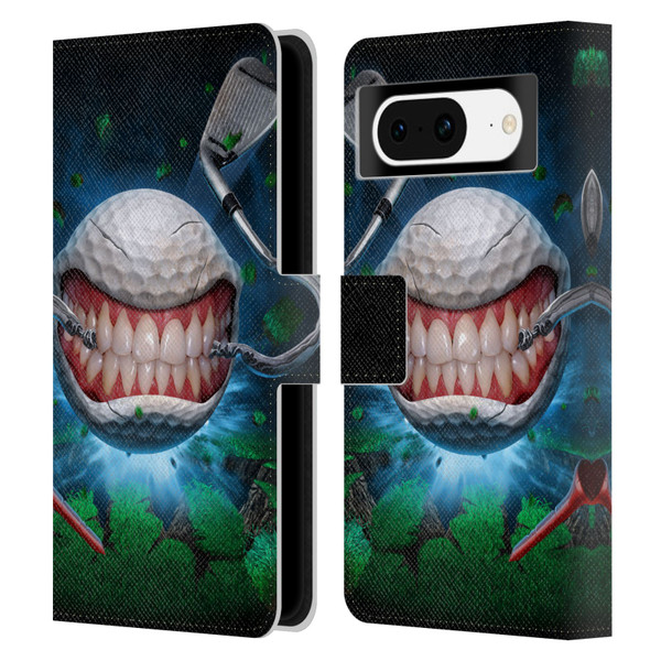 Tom Wood Monsters Golf Ball Leather Book Wallet Case Cover For Google Pixel 8