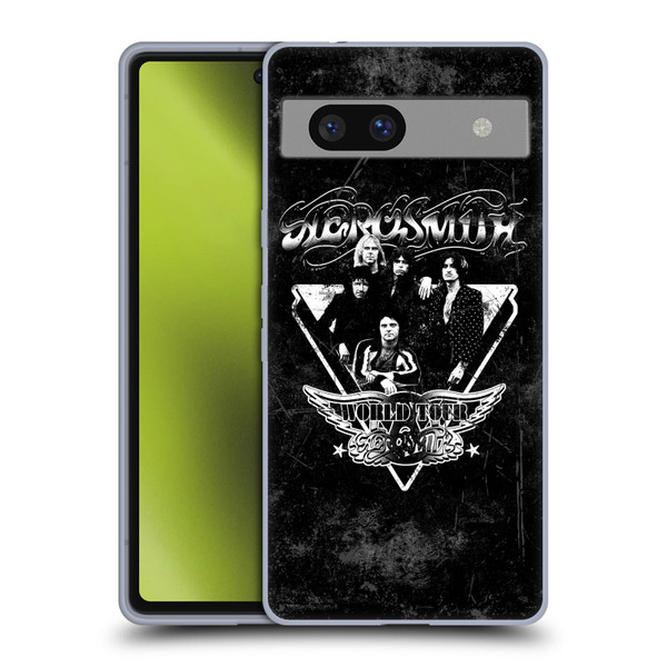 Aerosmith Black And White World Tour Soft Gel Case for Google Pixel 7a