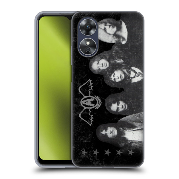 Aerosmith Black And White Vintage Photo Soft Gel Case for OPPO A17