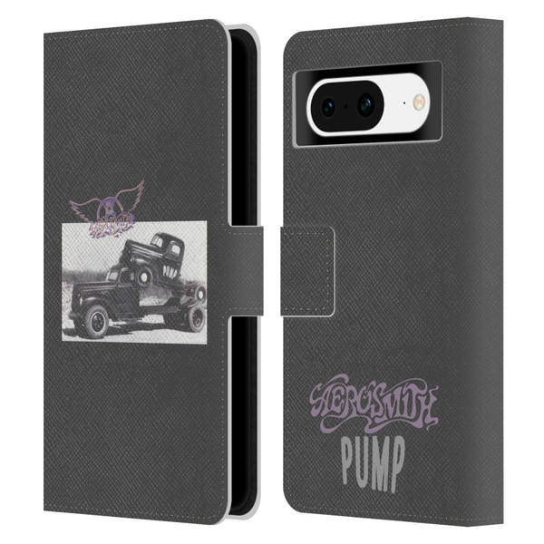 Aerosmith Black And White The Pump Leather Book Wallet Case Cover For Google Pixel 8