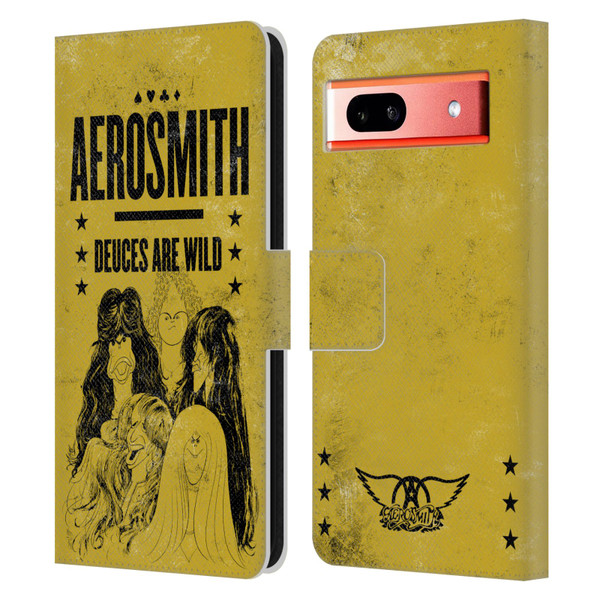 Aerosmith Classics Deuces Are Wild Leather Book Wallet Case Cover For Google Pixel 7a