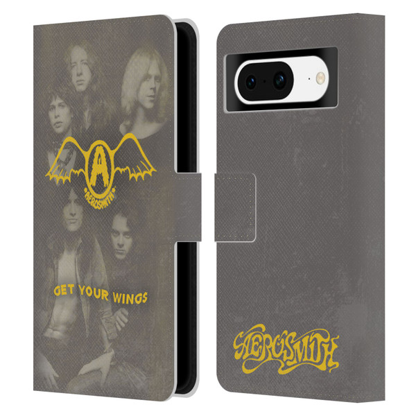 Aerosmith Classics Get Your Wings Leather Book Wallet Case Cover For Google Pixel 8