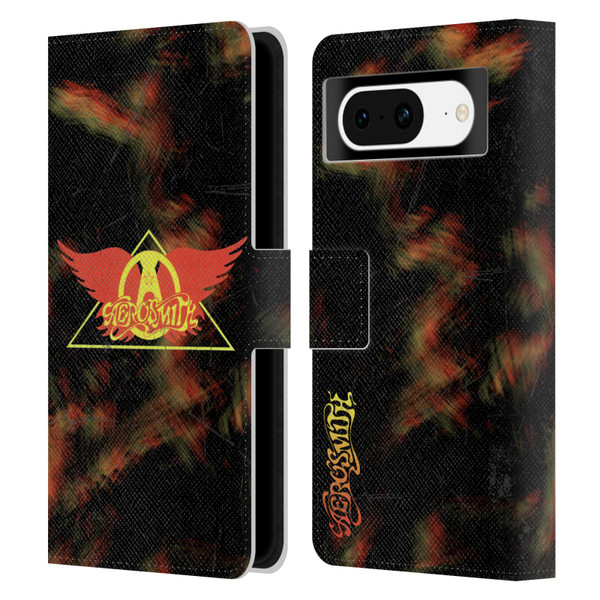 Aerosmith Classics Triangle Winged Leather Book Wallet Case Cover For Google Pixel 8