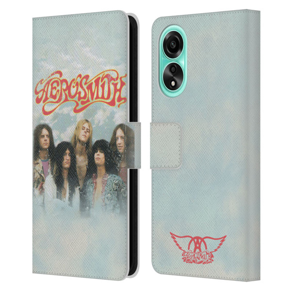 Aerosmith Classics Logo Decal Leather Book Wallet Case Cover For OPPO A78 4G