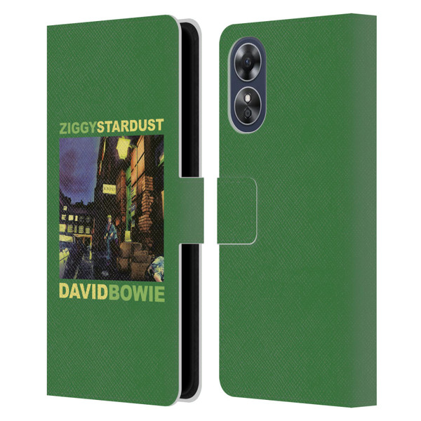 David Bowie Album Art Ziggy Stardust Leather Book Wallet Case Cover For OPPO A17