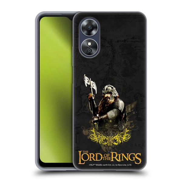 The Lord Of The Rings The Fellowship Of The Ring Character Art Gimli Soft Gel Case for OPPO A17