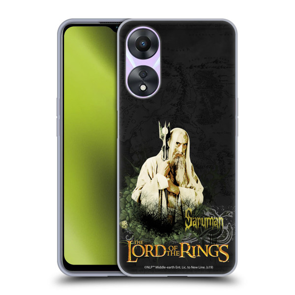 The Lord Of The Rings The Fellowship Of The Ring Character Art Saruman Soft Gel Case for OPPO A78 5G