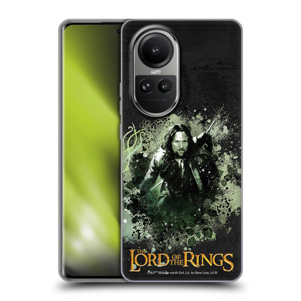 The Lord Of The Rings The Fellowship Of The Ring Character Art Aragorn Soft Gel Case for OPPO Reno10 5G / Reno10 Pro 5G