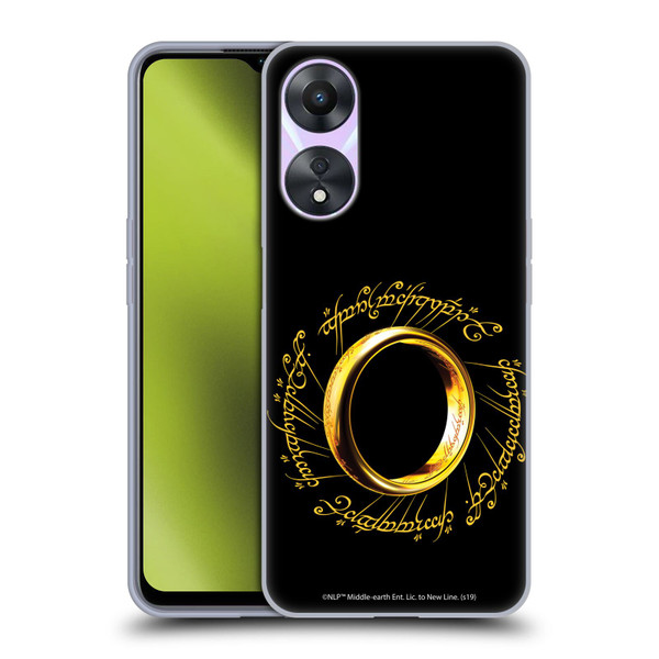 The Lord Of The Rings The Fellowship Of The Ring Graphics One Ring Soft Gel Case for OPPO A78 5G