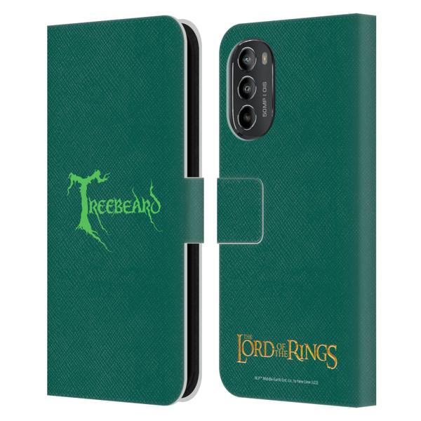 The Lord Of The Rings The Fellowship Of The Ring Graphics Treebeard Leather Book Wallet Case Cover For Motorola Moto G82 5G