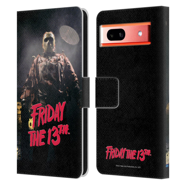 Friday the 13th: Jason X Comic Art And Logos Jason Voorhees Leather Book Wallet Case Cover For Google Pixel 7a
