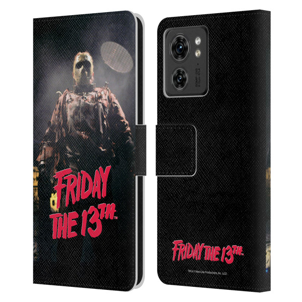 Friday the 13th: Jason X Comic Art And Logos Jason Voorhees Leather Book Wallet Case Cover For Motorola Moto Edge 40