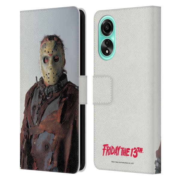 Friday the 13th: Jason X Comic Art And Logos Jason Leather Book Wallet Case Cover For OPPO A78 5G