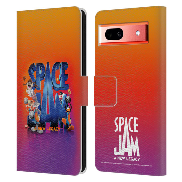 Space Jam: A New Legacy Graphics Poster Leather Book Wallet Case Cover For Google Pixel 7a
