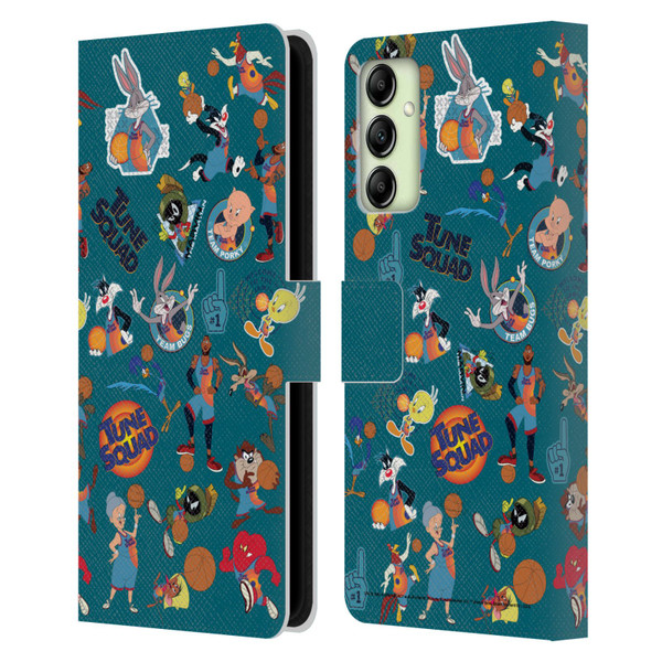 Space Jam: A New Legacy Graphics Squad Leather Book Wallet Case Cover For Samsung Galaxy A14 5G