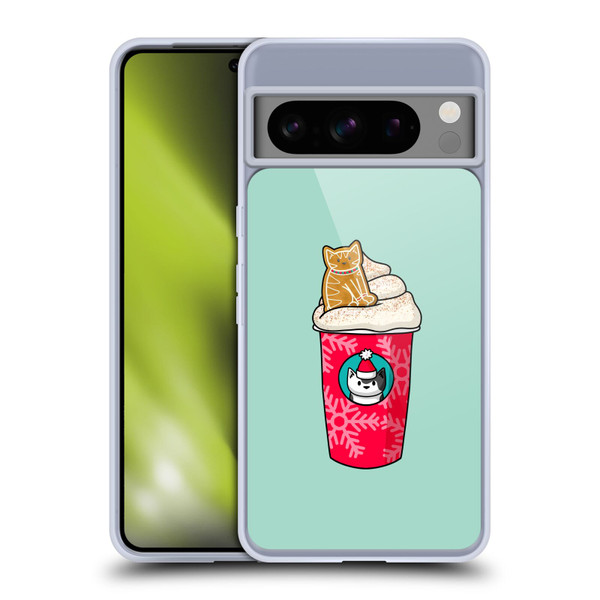 Beth Wilson Doodlecats Gingerbread Latte Soft Gel Case for Google Pixel 8 Pro