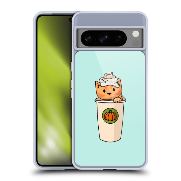 Beth Wilson Doodlecats Pumpkin Spice Latte Soft Gel Case for Google Pixel 8 Pro