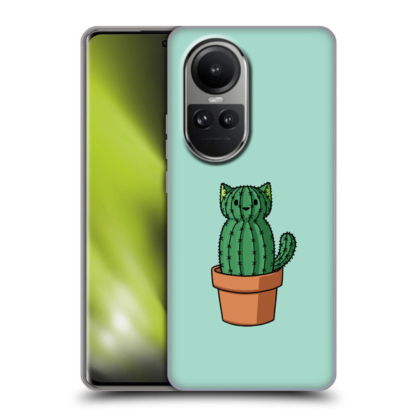 Beth Wilson Doodlecats Cactus Soft Gel Case for OPPO Reno10 5G / Reno10 Pro 5G