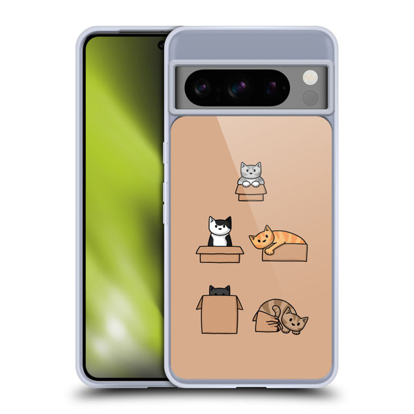 Beth Wilson Doodle Cats 2 Boxes Soft Gel Case for Google Pixel 8 Pro