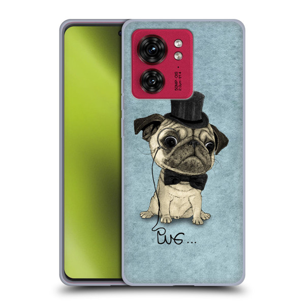 Barruf Dogs Gentle Pug Soft Gel Case for Motorola Moto Edge 40