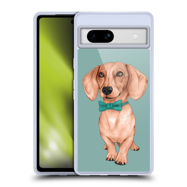 Barruf Dogs Dachshund, The Wiener Soft Gel Case for Google Pixel 7a