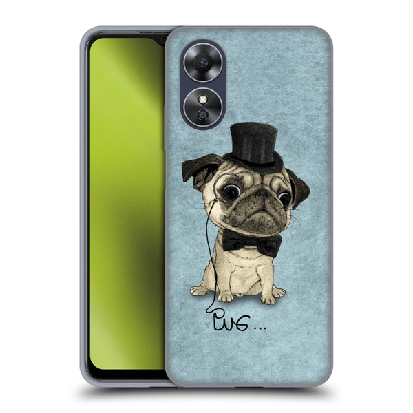 Barruf Dogs Gentle Pug Soft Gel Case for OPPO A17