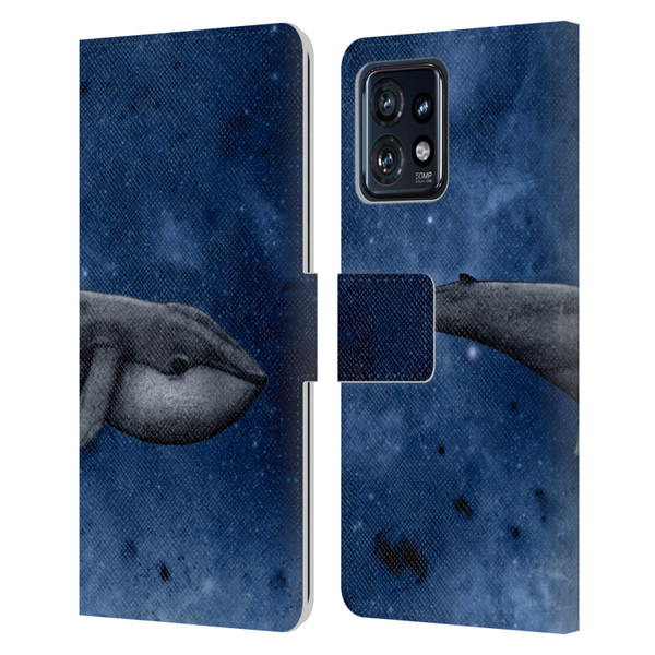 Barruf Animals The Whale Leather Book Wallet Case Cover For Motorola Moto Edge 40 Pro